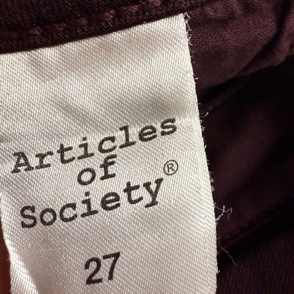 Articles Of Society Burgundy Skinny Jeans - Picture 7 of 7